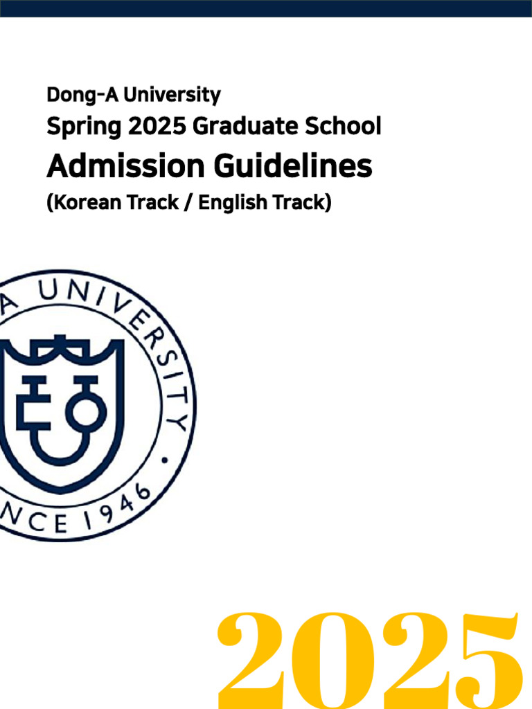 (ENG)+Spring+2025+Graduate+School+Admission+Guidelines Korean+Track ...