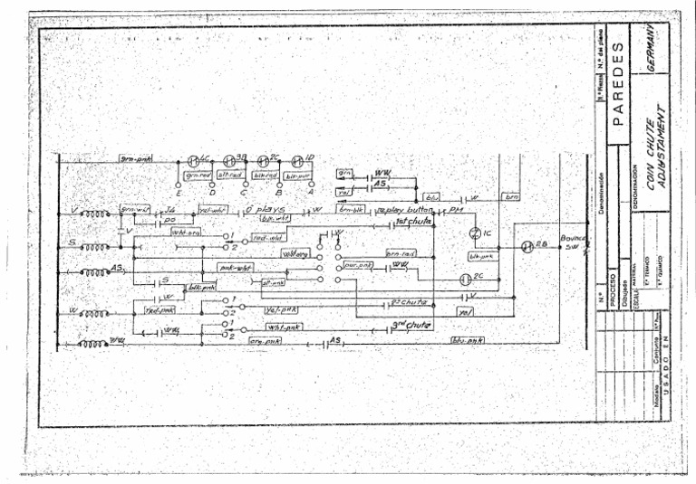Recel 1976 Underwater Schematic Diagram Coin Chute Adjustment | PDF