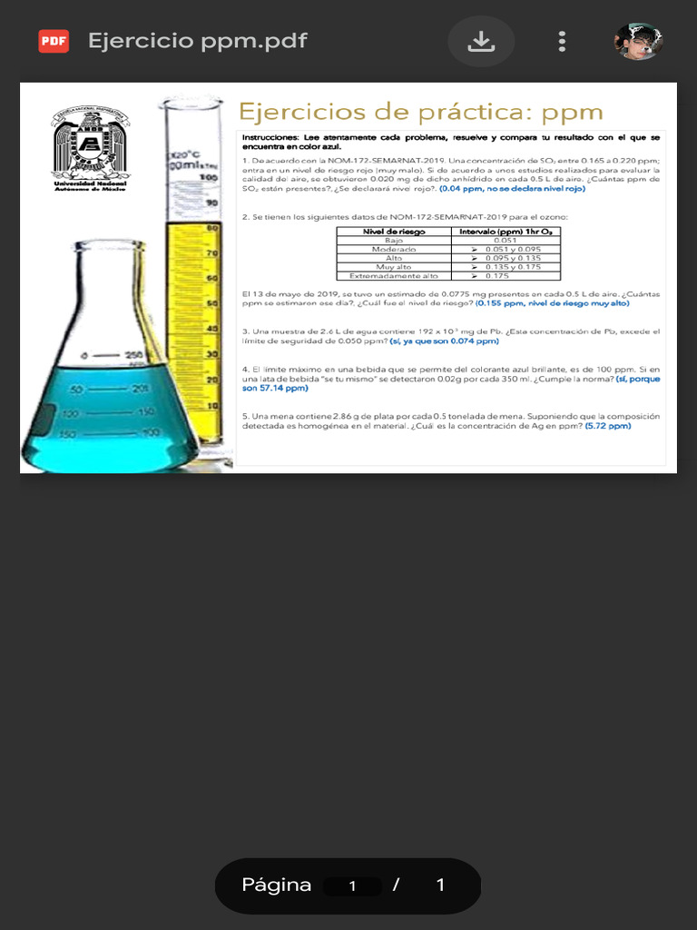 Concentraciones de Gases Inertes en Aire | PDF
