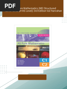 Download MEI AS Pure Mathematics (MEI Structured Mathematics (A+AS Level)) 3rd Edition Val Hanrahan ebook All Chapters PDF