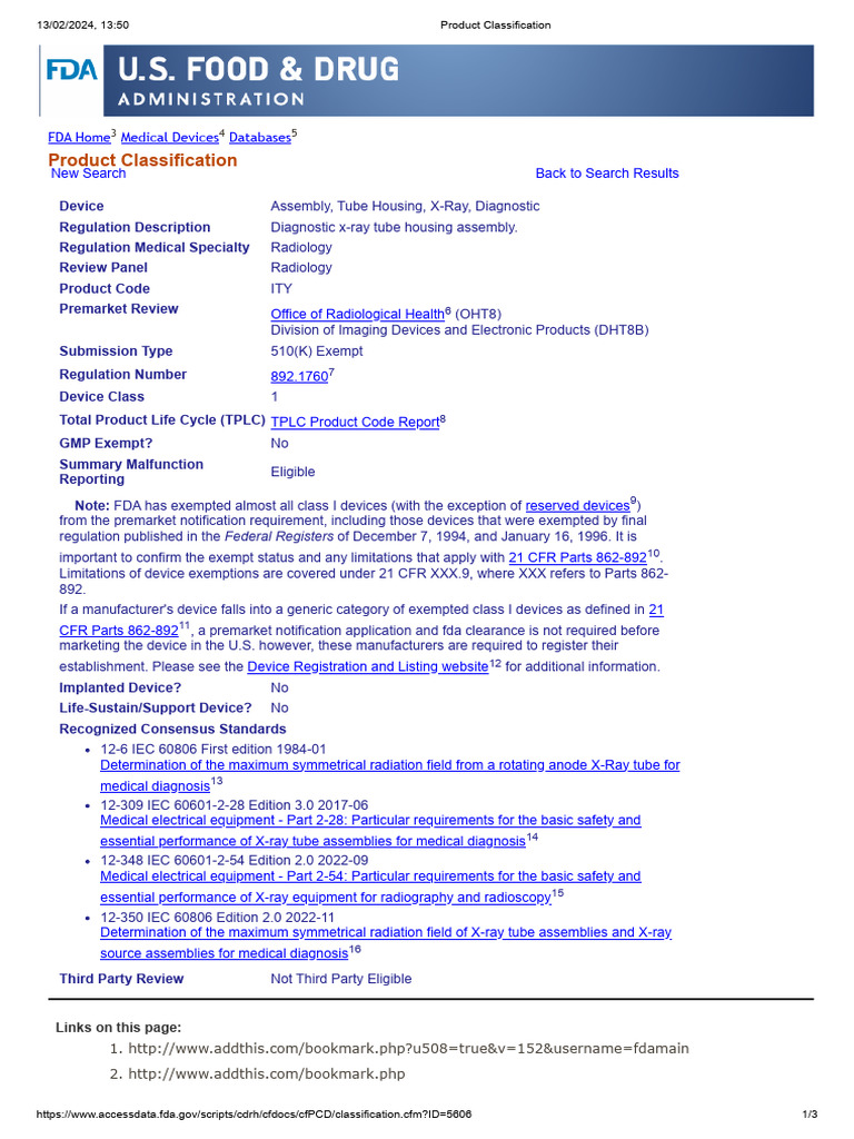 Product Classification | PDF | Federal Food