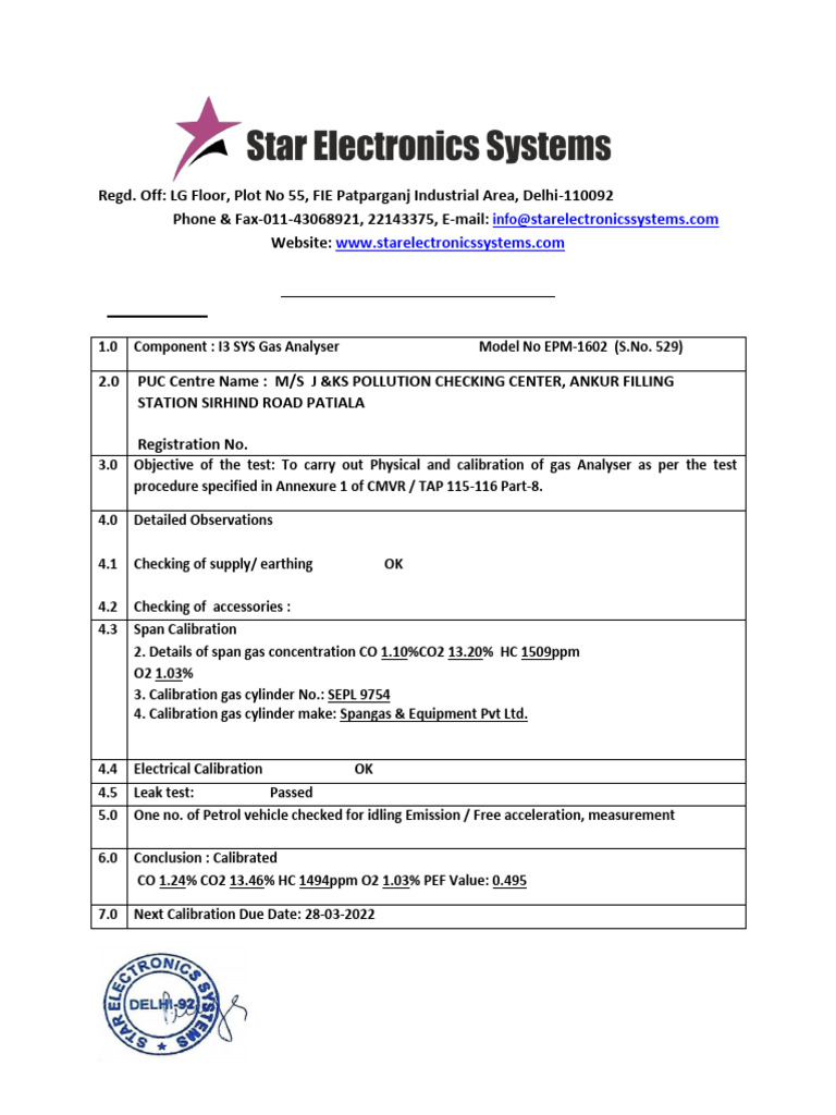 5113 (N) J & KS Pollution Check Center Epm | PDF