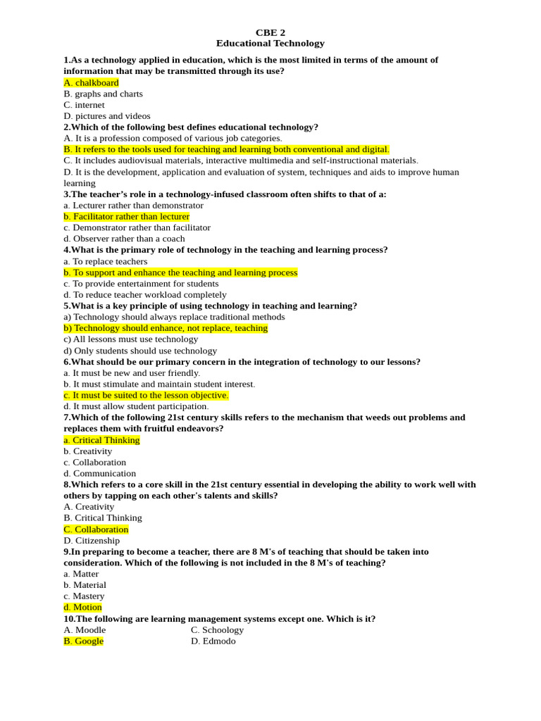 Educational Technology in Teaching Methods | PDF | Educational ...