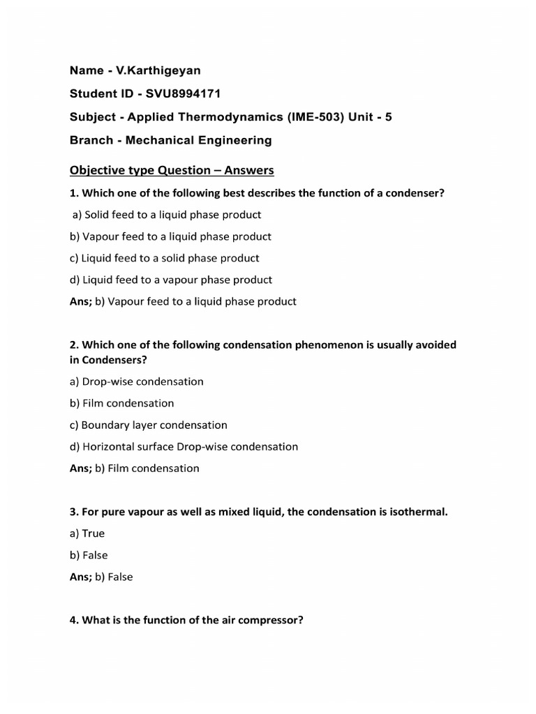 Air Compression and Condensation Systems | PDF | Heat Exchanger | Steam