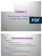 Statistics - Data Structures Classifying The Various Types of Data Sets