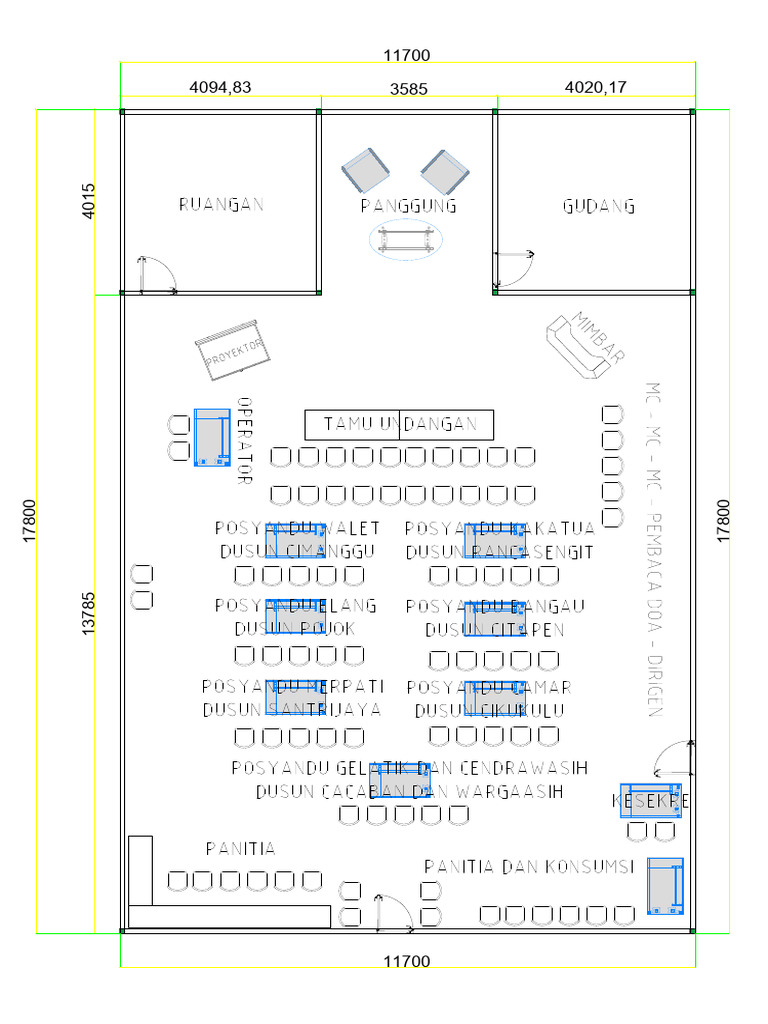 Layout Proker Pilar Plan 2 | PDF