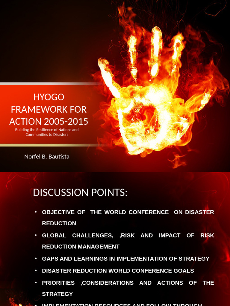 Hyogo Framework for Action Overview | PDF | Disaster Risk Reduction ...