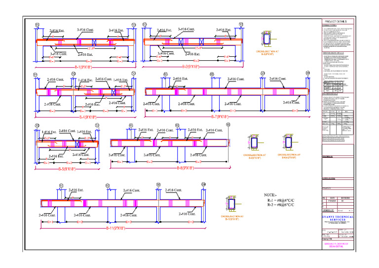 Ground Floor Roof Beam Detail-Model | PDF