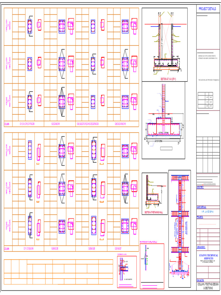 Column and Footing Reinforcement Details | PDF | Concrete | Building ...