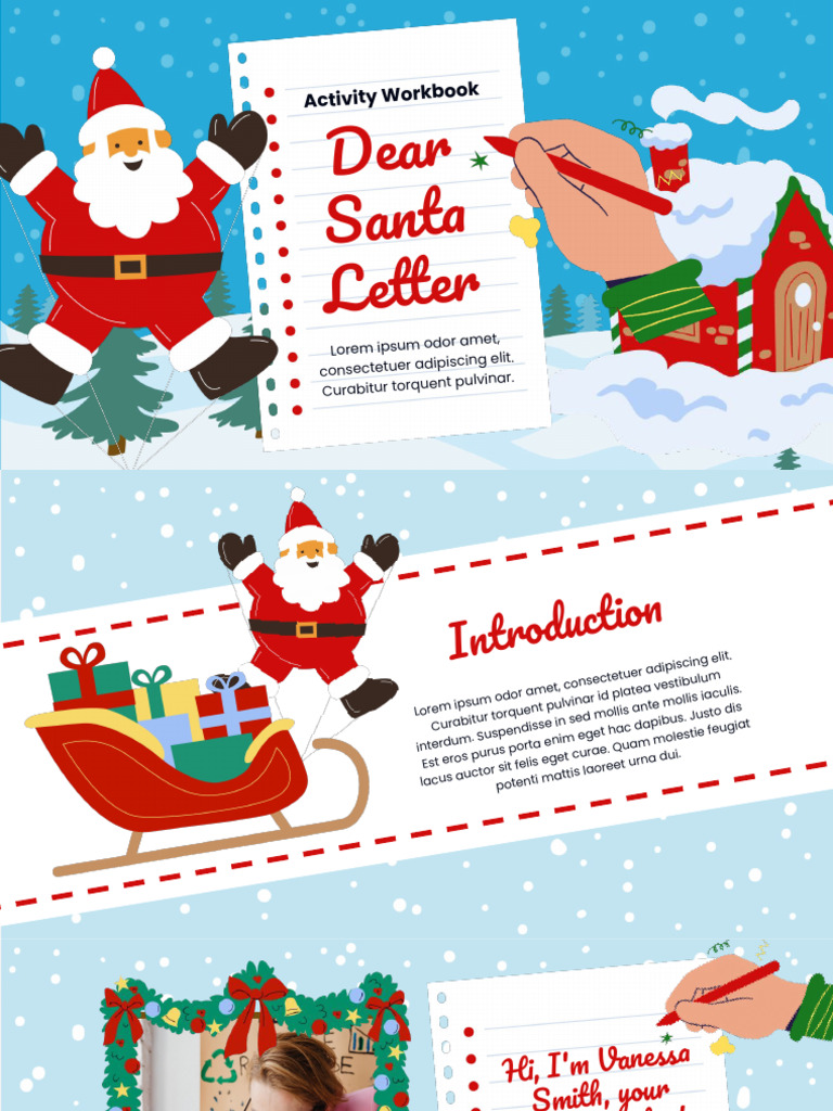Dear Santa Letter Activity Worksheet | PDF