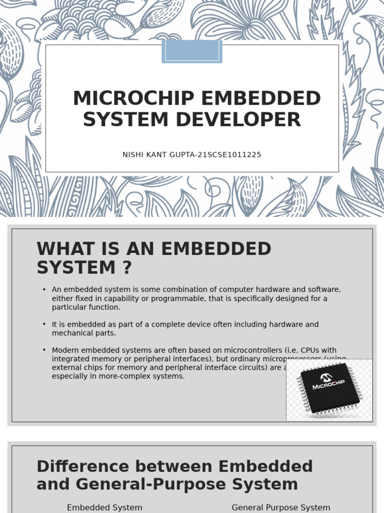 Embedded Systems Overview & Components | PDF | Embedded System ...