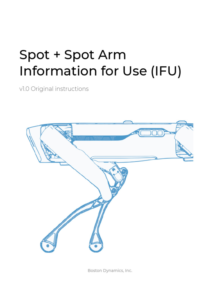 Spot Arm Specifications and Safety Guide | PDF | Robot | Robotics