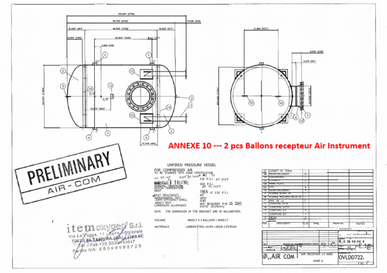 Air Receiver Specifications and Testing | PDF | Applied And ...