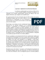 El Principio Pro Persona or de Los Derechos Humanos