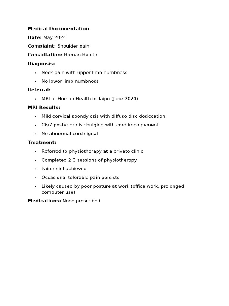 Medical documentation pdf
