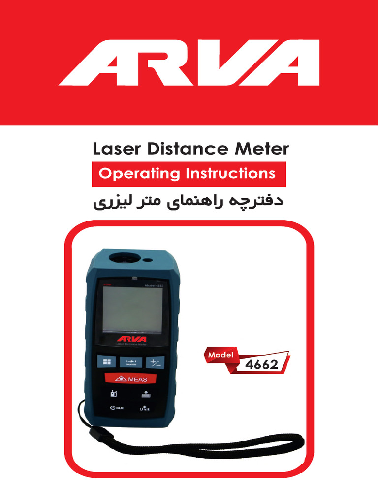 Manual of Laser Distance Meter Model 4662 - 230408 - 051428 | PDF
