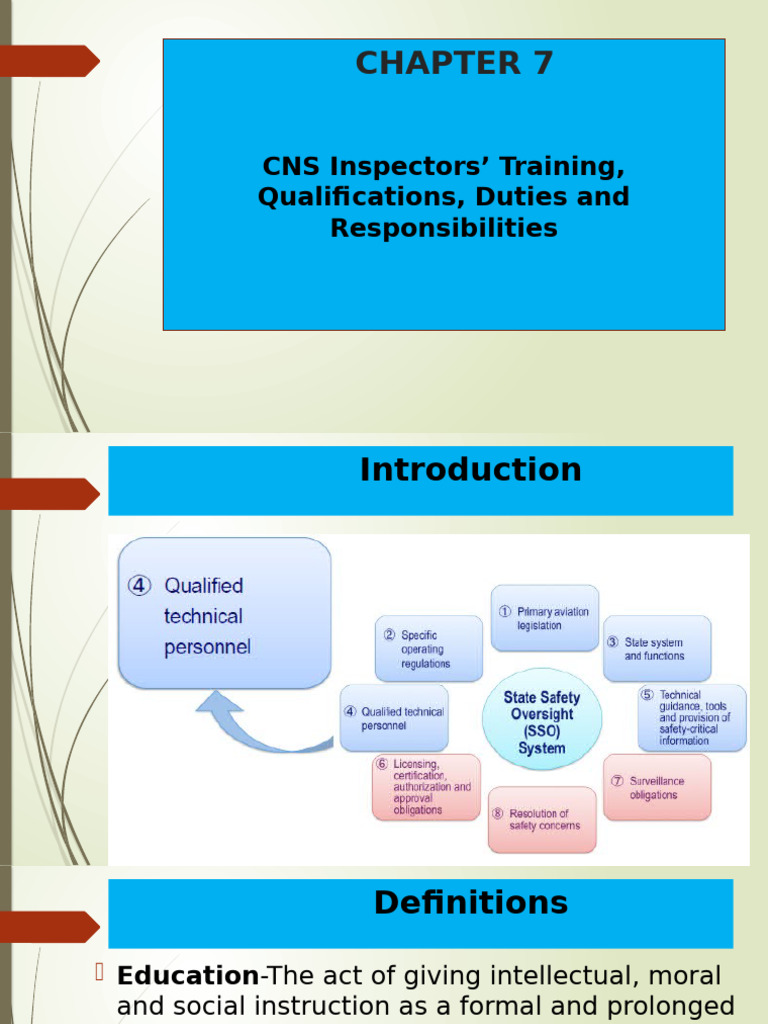 CNS Inspectors: Training and Duties | PDF | Audit | Regulatory Compliance