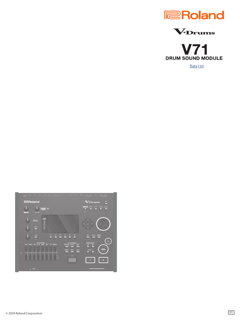 V71 DataList Eng01 W | PDF | Equalization (Audio) | Sound Technology