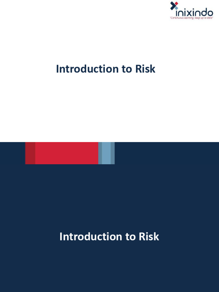01 - Introduction To Risk V 2.0 | PDF | Risk | Risk Management
