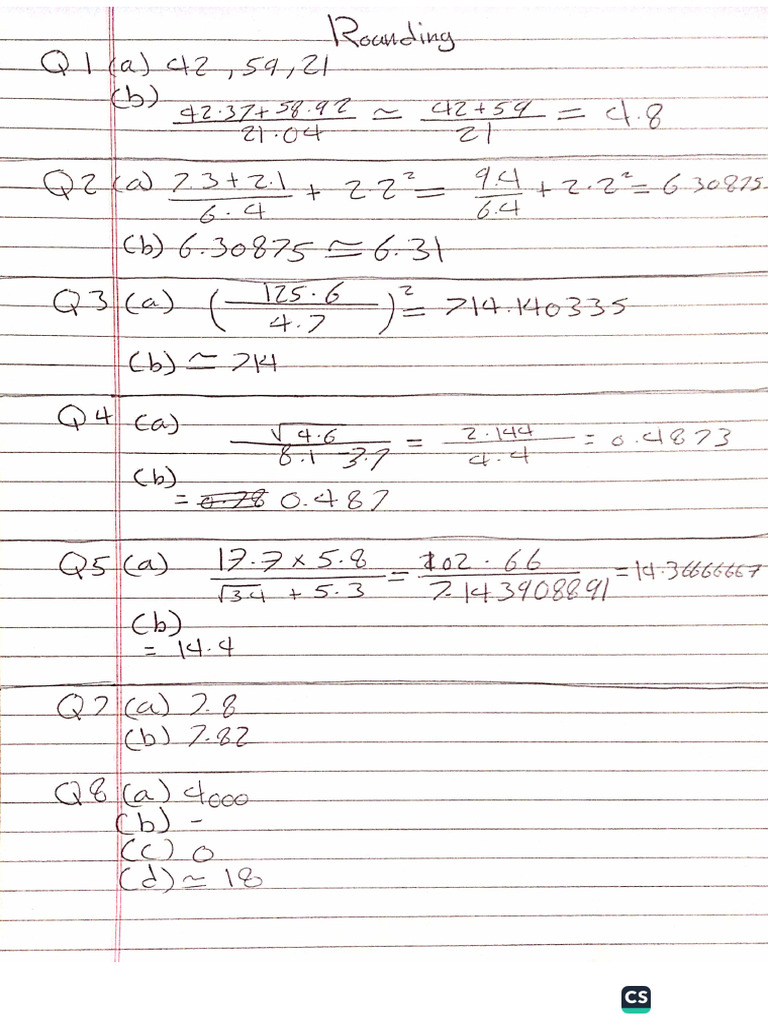Rounding M | PDF