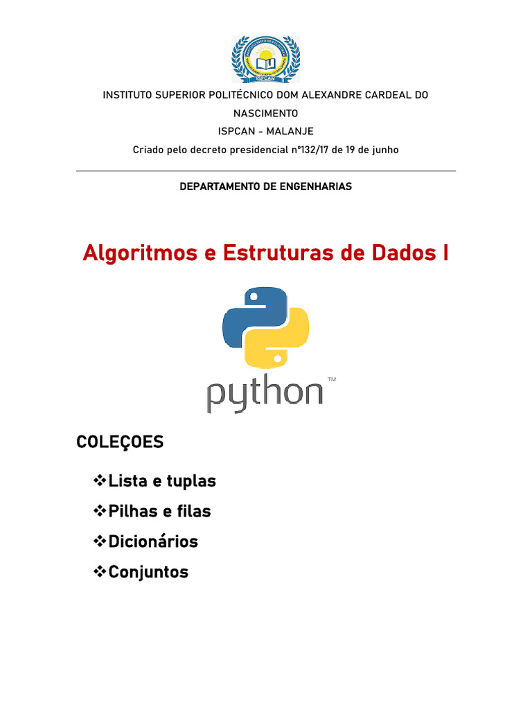 Algoritmos: Listas e Tuplas em Python | PDF