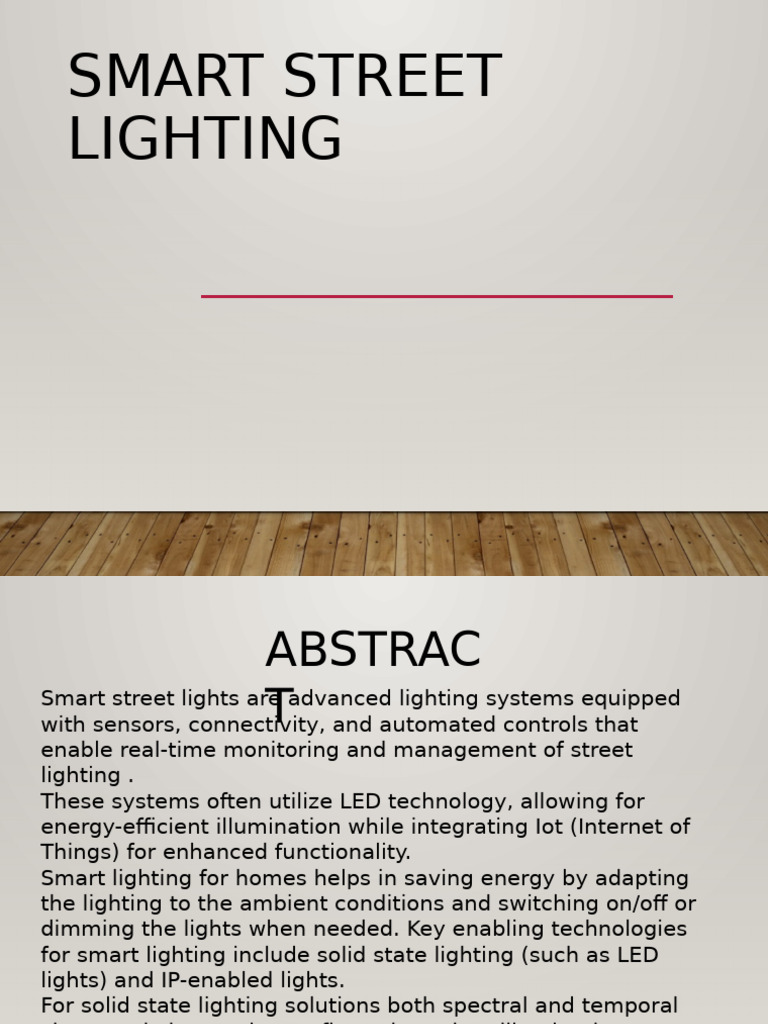 Smart Street Lighting Benefits & Challenges | PDF | Lighting | Street Light