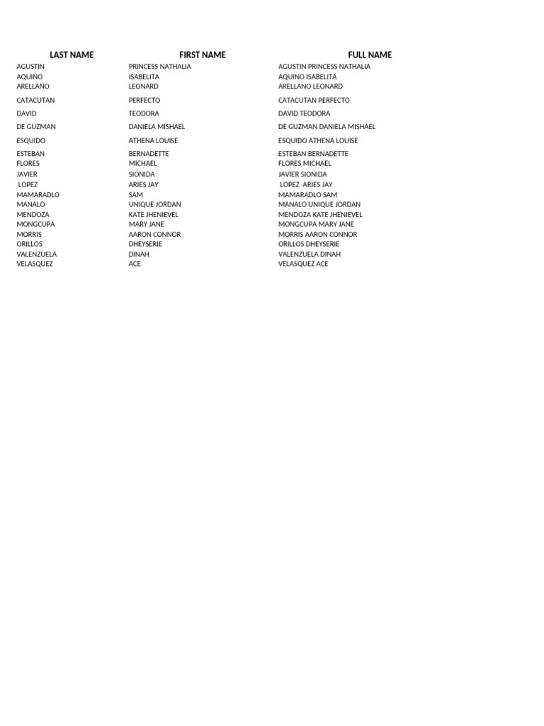 Concatenate function pdf