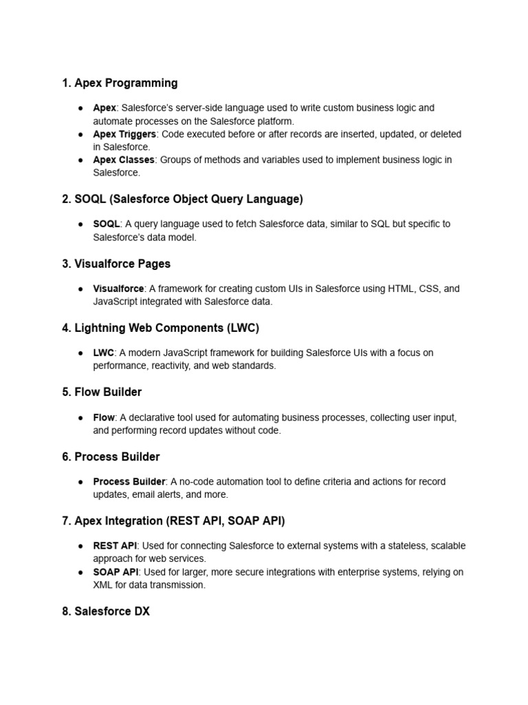 One Line Description Salesforce | PDF | Document Object Model | World ...