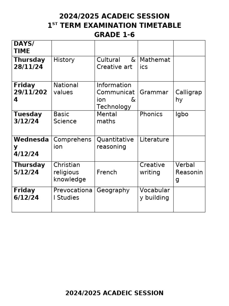 examination-timetable-pdf