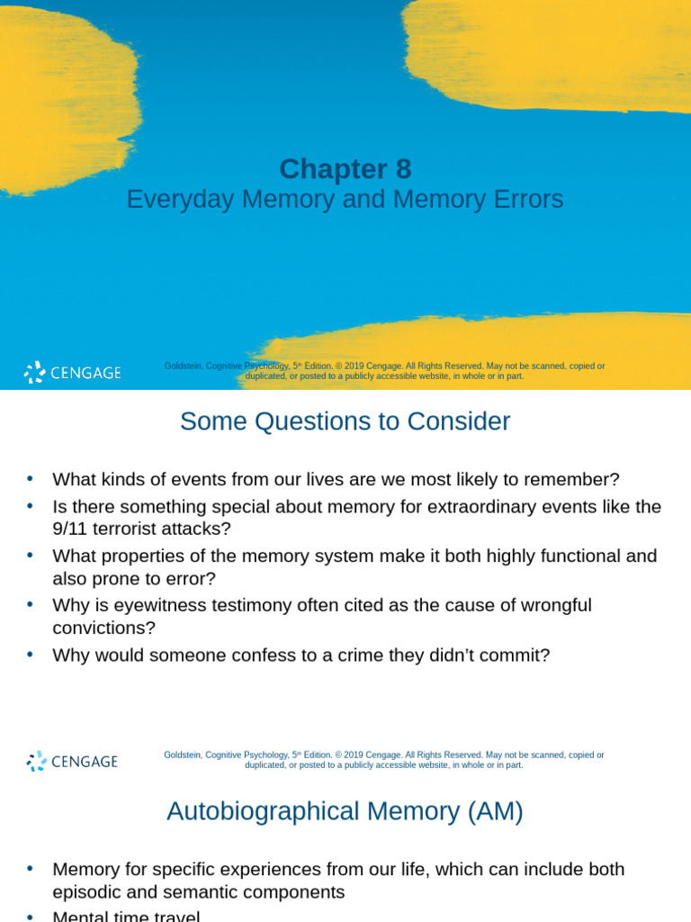 Chapter 8 Power Points | PDF | Memory | Schema (Psychology)