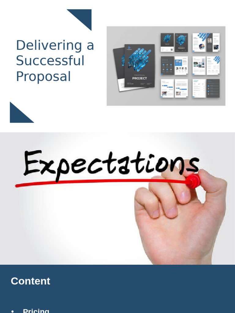 4 - Delivering A Successful Proposal (Financial & Technical Proposal ...