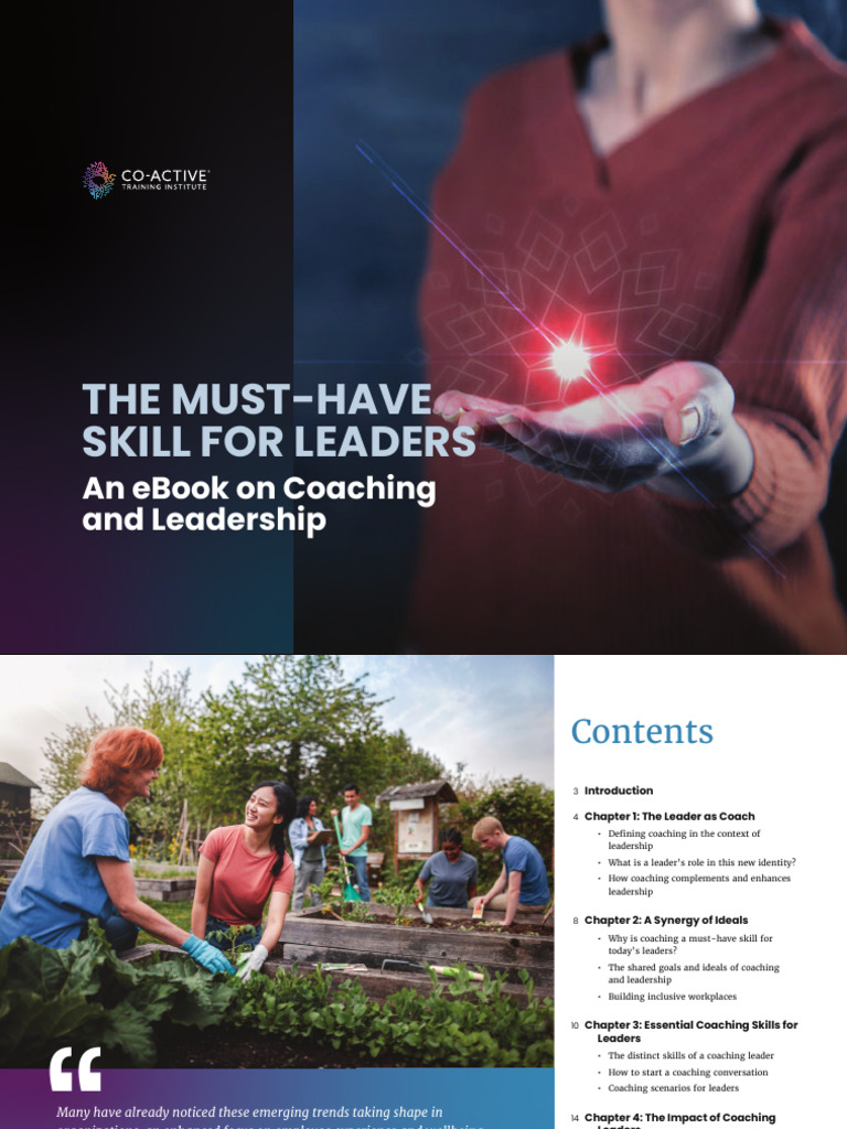 The Must-Have Skill For Leaders Coaching and Leadership Ebook | PDF ...