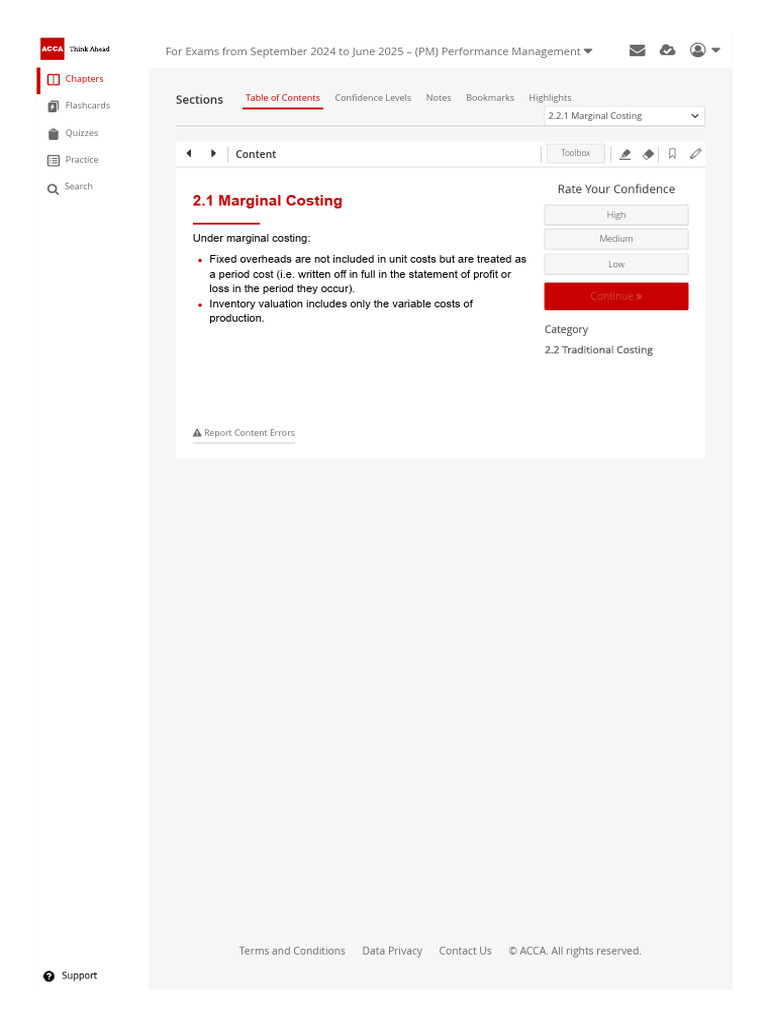 Marginal Costing in Performance Management | PDF