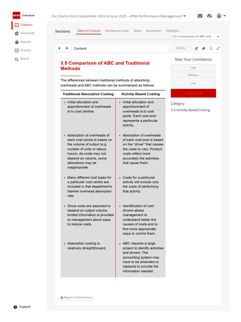 3.5 Comparison of ABC and Traditional Methods | PDF