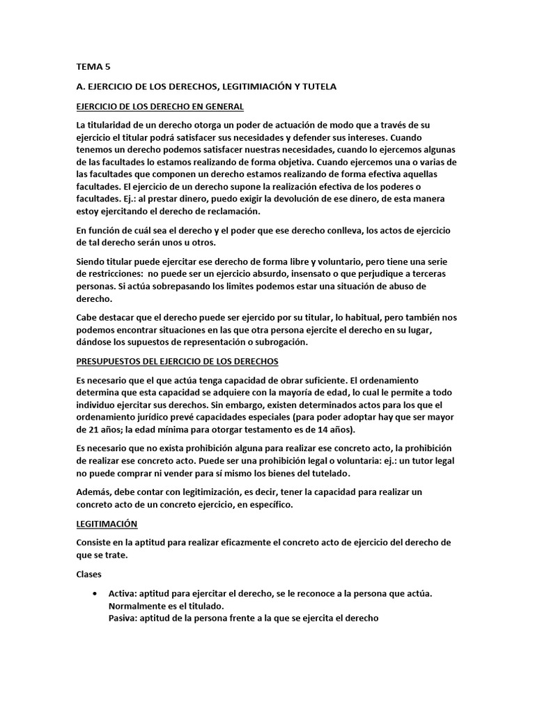 Derecho Tema 5 | PDF | Justicia | Crimen y violencia