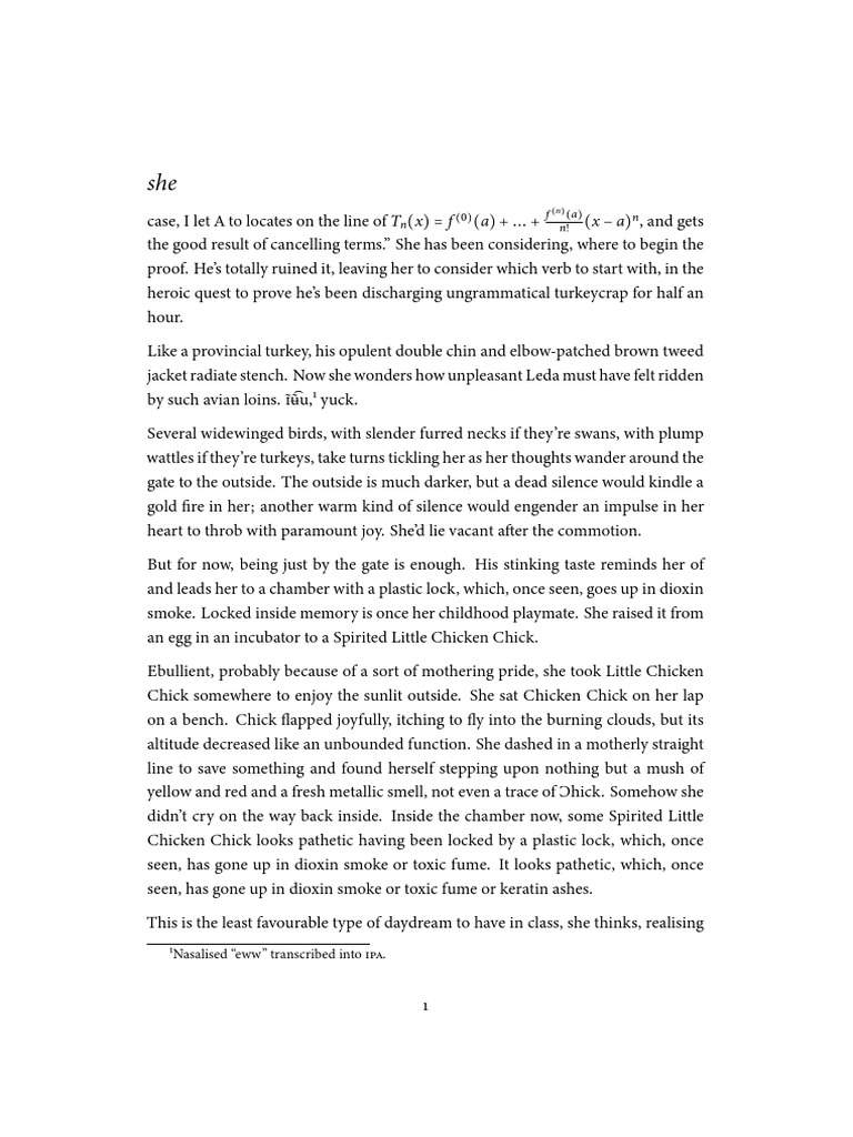 She | PDF | Chicken