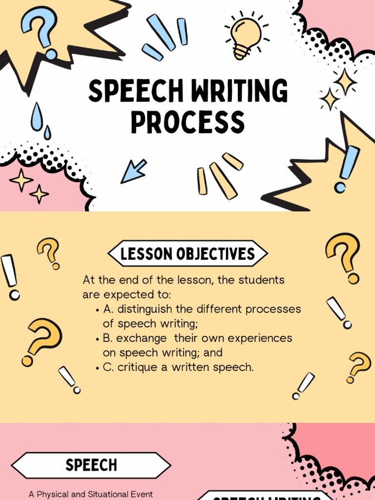 Speech Writing | PDF