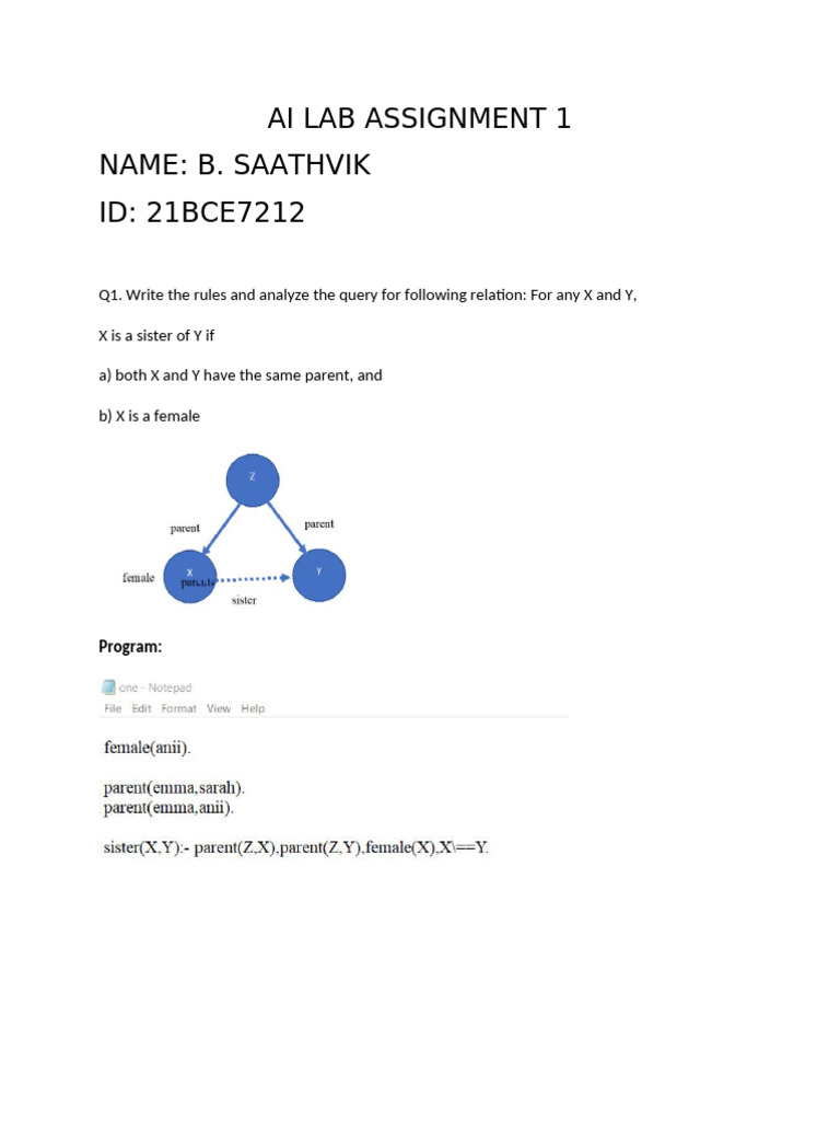 Ai Lab Assignment 1 (21bce7212) | PDF
