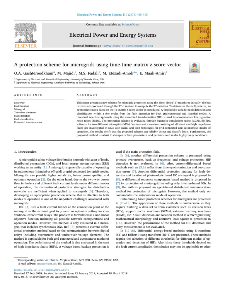 10 1016@j Ijepes 2019 03 040 | PDF | Signal To Noise Ratio | Electrical ...