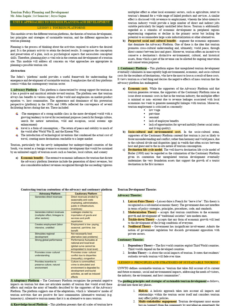 TPD-unit-67810 | PDF | Tourism | Sustainability