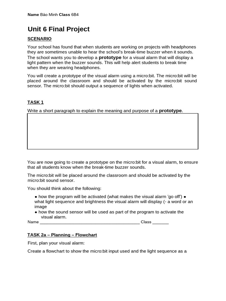 Visual Alarm Prototype for Classrooms | PDF | Computing
