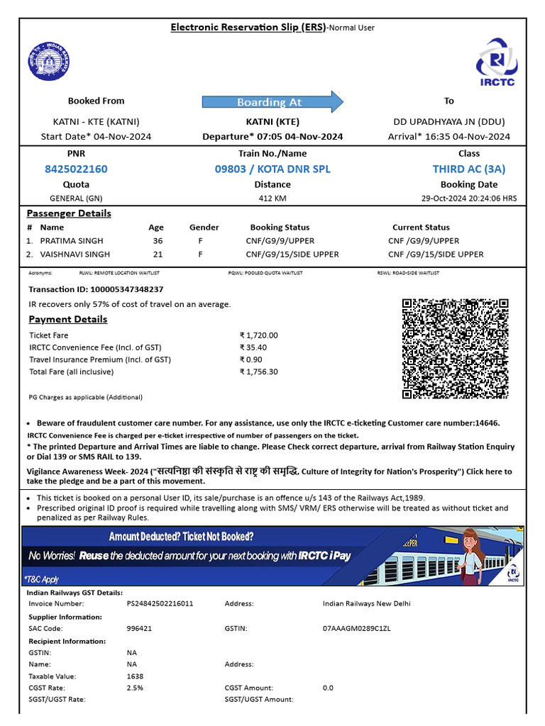 E-Ticket Booking and Refund Guidelines | PDF | Identity Document | Payments