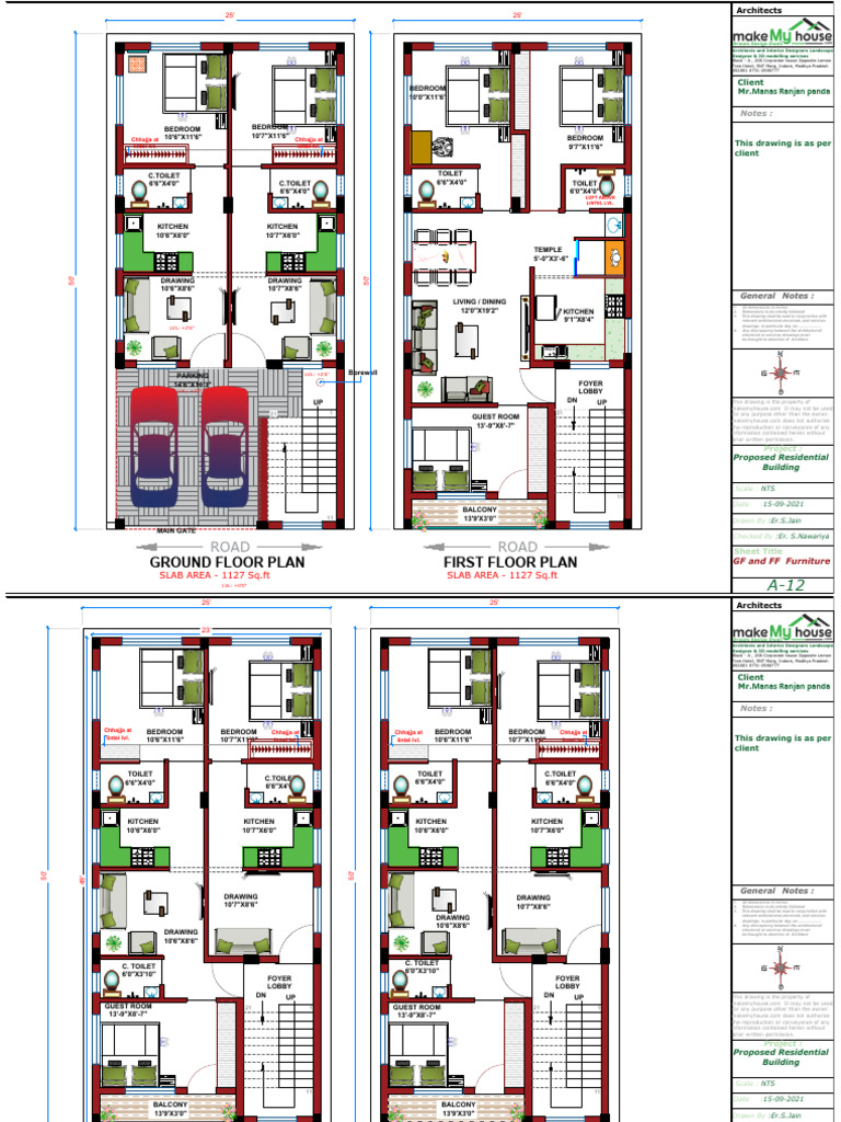Proposed Residential Building Plans | PDF | Design