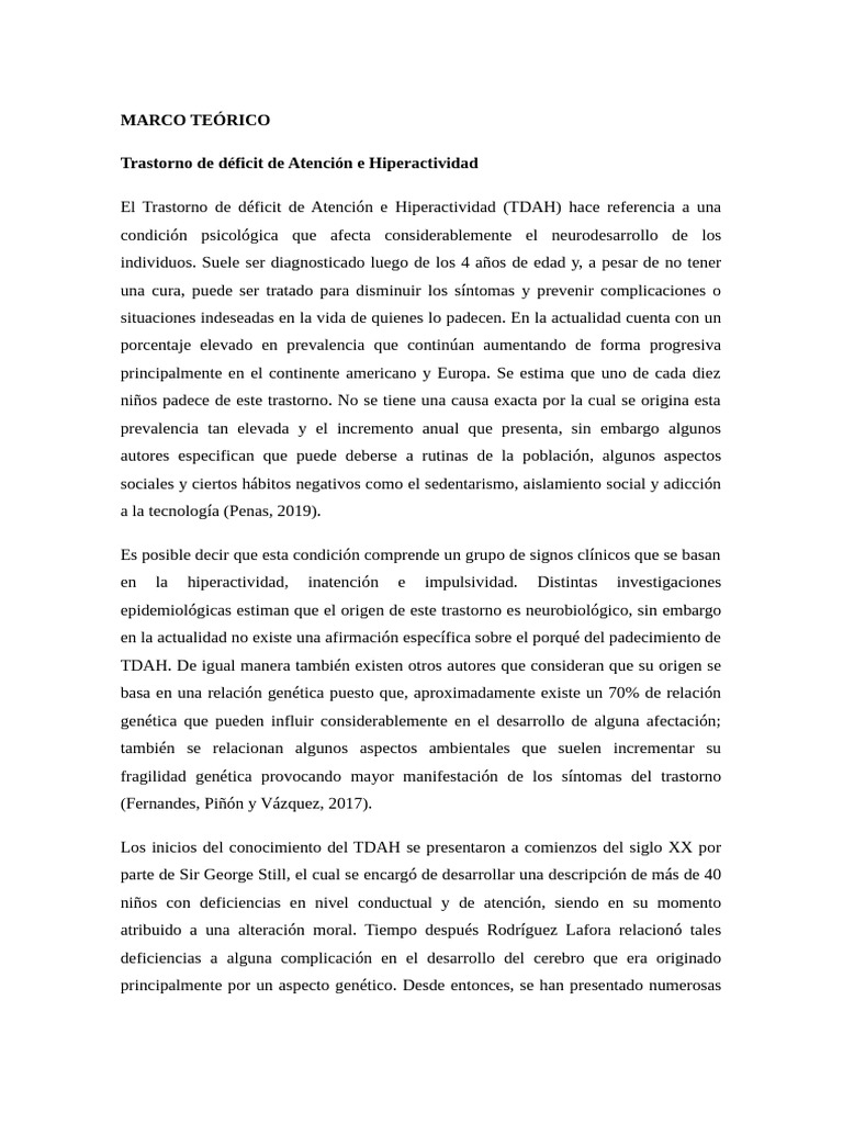 TDHA y EDUCACIÒN EMOCIONAL. MARCO TEORICO | PDF | Las emociones ...