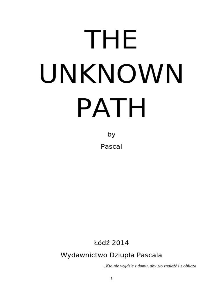 Unknown Path | PDF