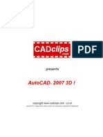 Autocad 2007 3d Training