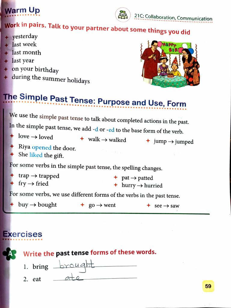 Chapter-9 English Grammar Class 3 A | PDF | Verb | Lexicology