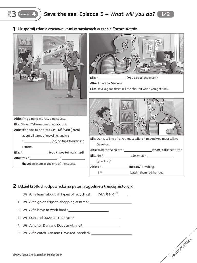 Brainy Kl6 TRF Unit 3 Lesson 4 | PDF