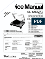Technics 1210MK2 Sl1200-1210 Manual