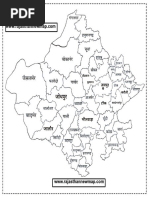 Rajasthan New 41 District Blank Map PDF | PDF